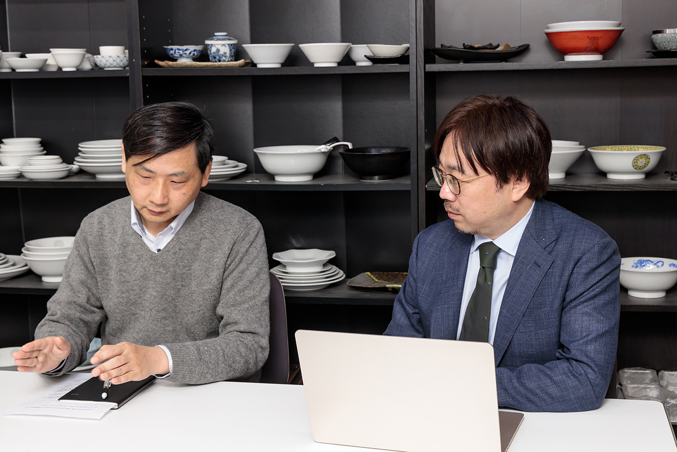 三省堂実業株式会社　代表取締役　康氏　と　中島アドバイザー