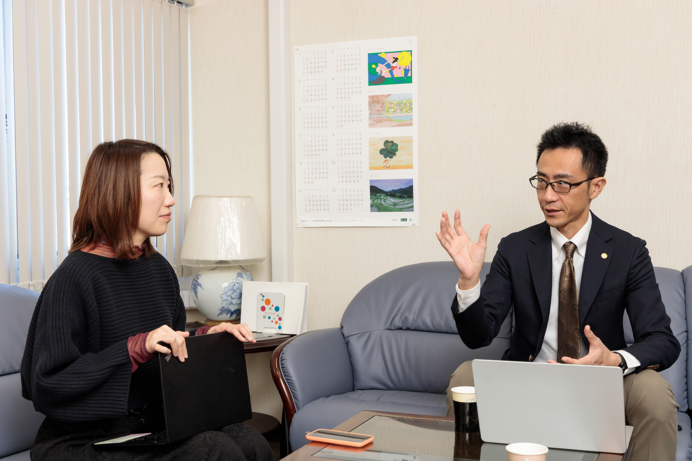 株式会社コスモテック　マーケティング部　山本 茉莉子氏と溝呂木アドバイザー